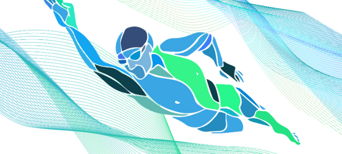 Freestyle Swimmer Illustration